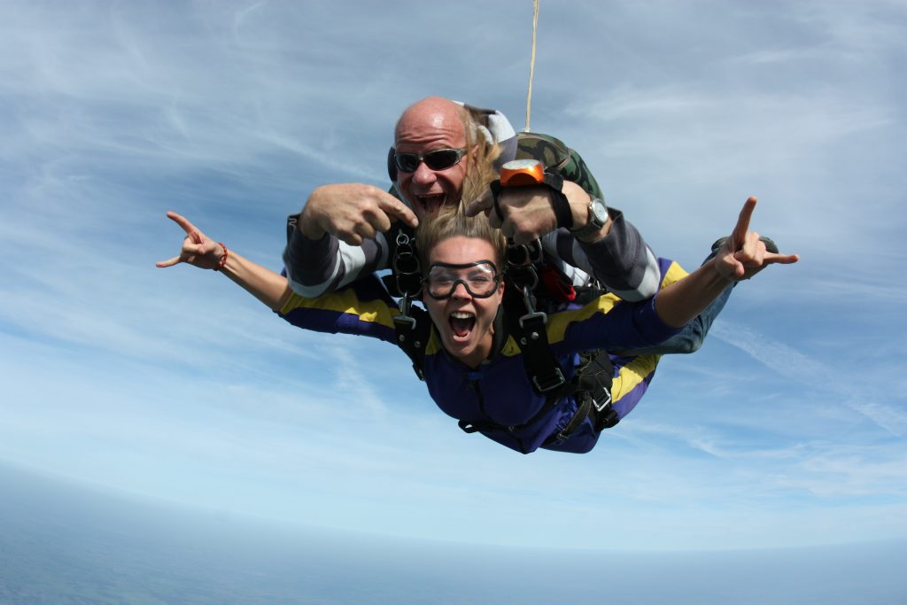 Tandem over Paracentrum Teuge, Holland